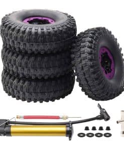 Rchobbytop 4PCS RC Tire 1.9 Pulgadas Neumáticos y Ruedas