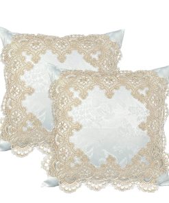 Fundas de Cojín BrekSdat 18 x 18 Pulgadas Juego de 2 Beige