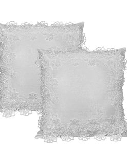 Fundas de Cojín BrekSdat 18 x 18 Pulgadas Juego de 2 Blanco