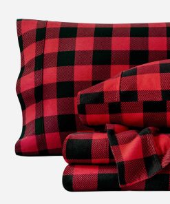 Juego de sábanas estampadas Bare Home -Rojo/Negro