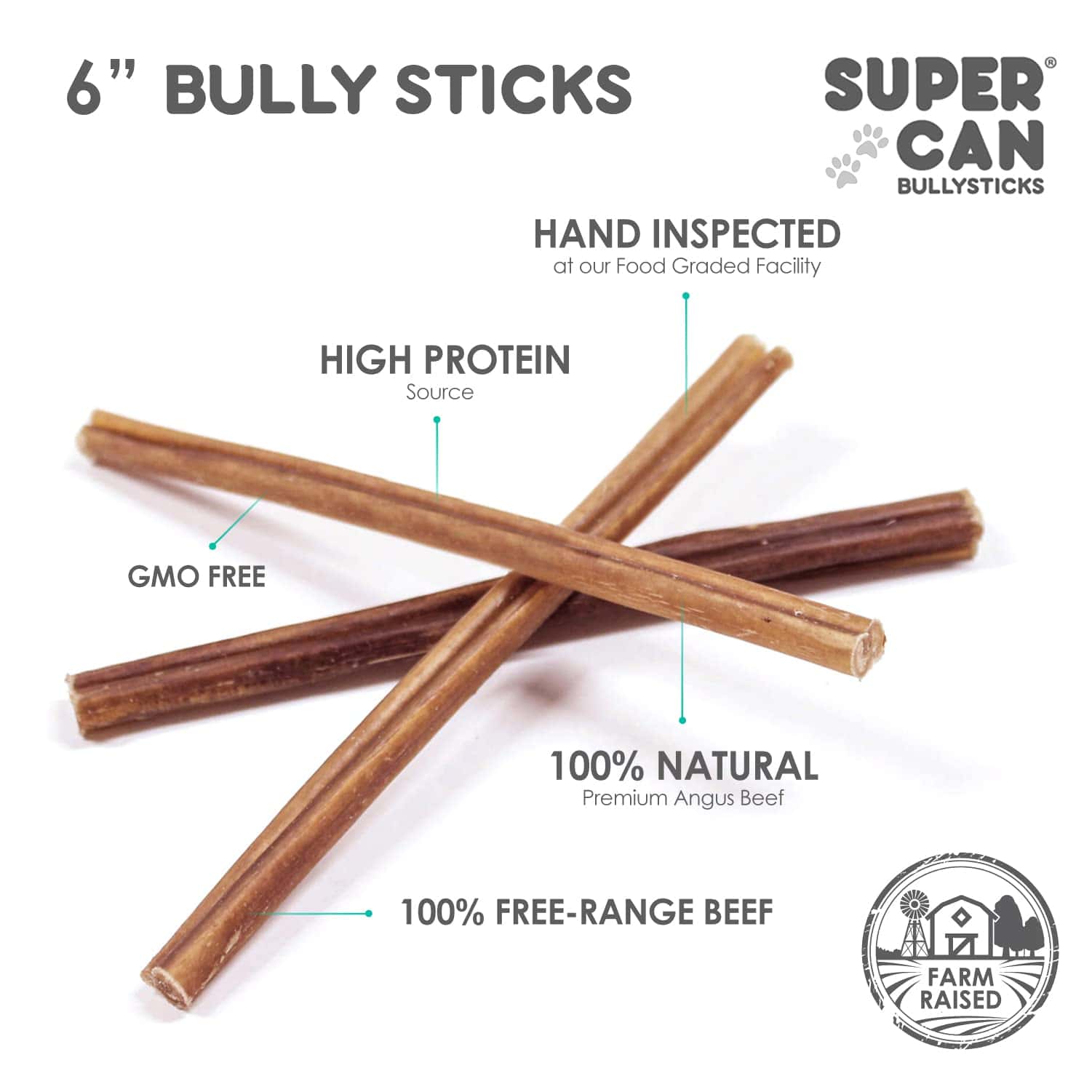 Barras de Carne de Res Supercan para Perros 6 "(40 - Imagen 5