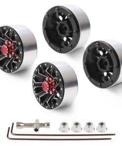 Rchobbytop Llantas Beadlock de 1.9", 4pcs Rines de Aluminio