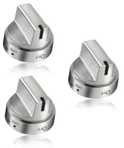 3 Paquete de Perillas de Acero Inoxidable WB03x24818