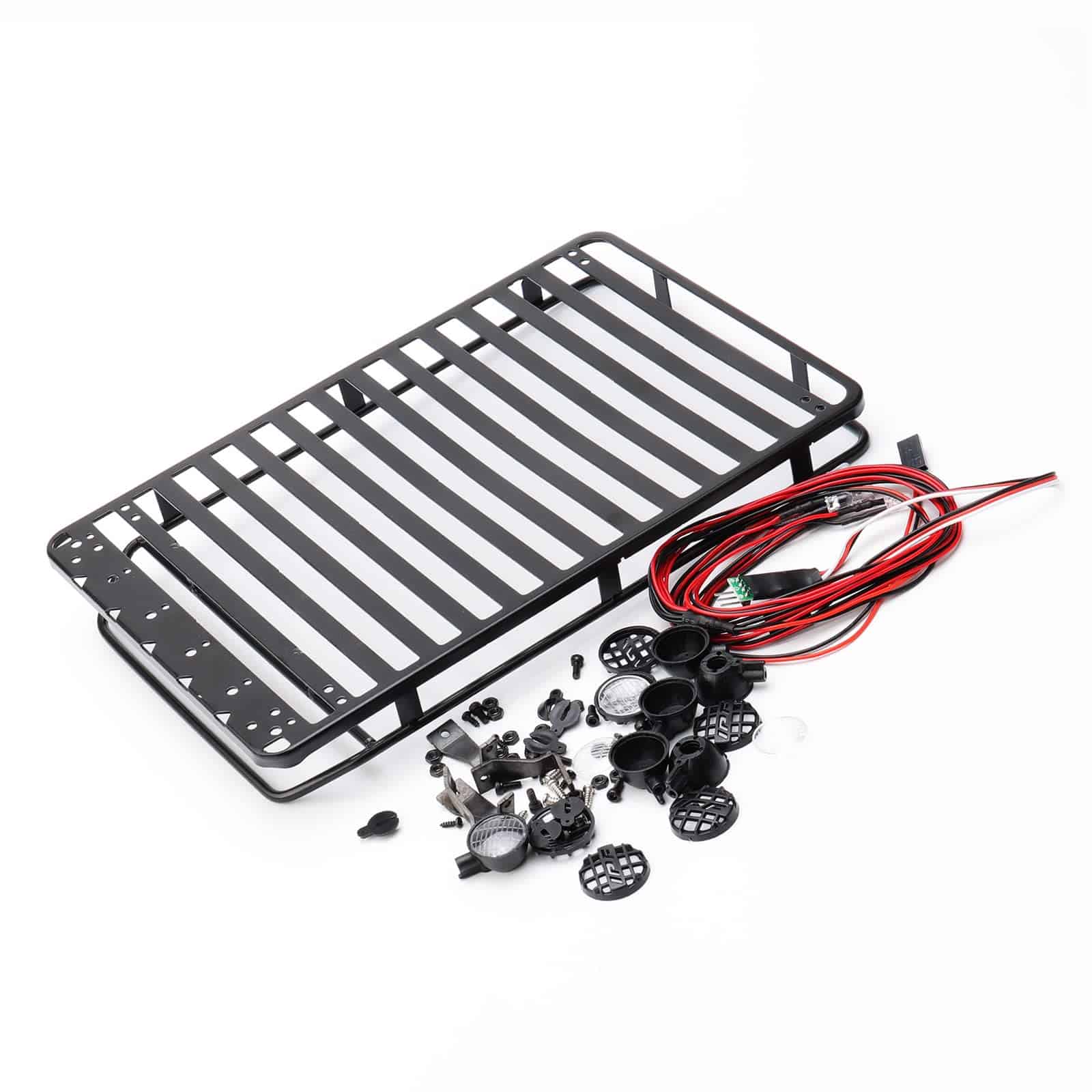 Rchobbytop Metal RC Roof Rack (9.25 x 6.10 pulgadas) con 6 - Imagen 7