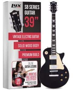 Guitarra Eléctrica LyxPro 39" Serie SB, Estilo LP para