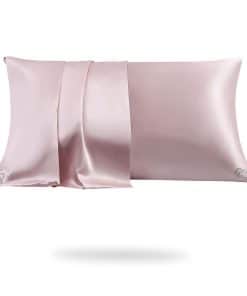 Funda de Almohada de Seda Premium Promeed 6A en Rosa Tamaño