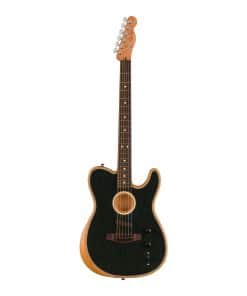 Guitarra Eléctrica Acústica Fender -Negro Cepillado