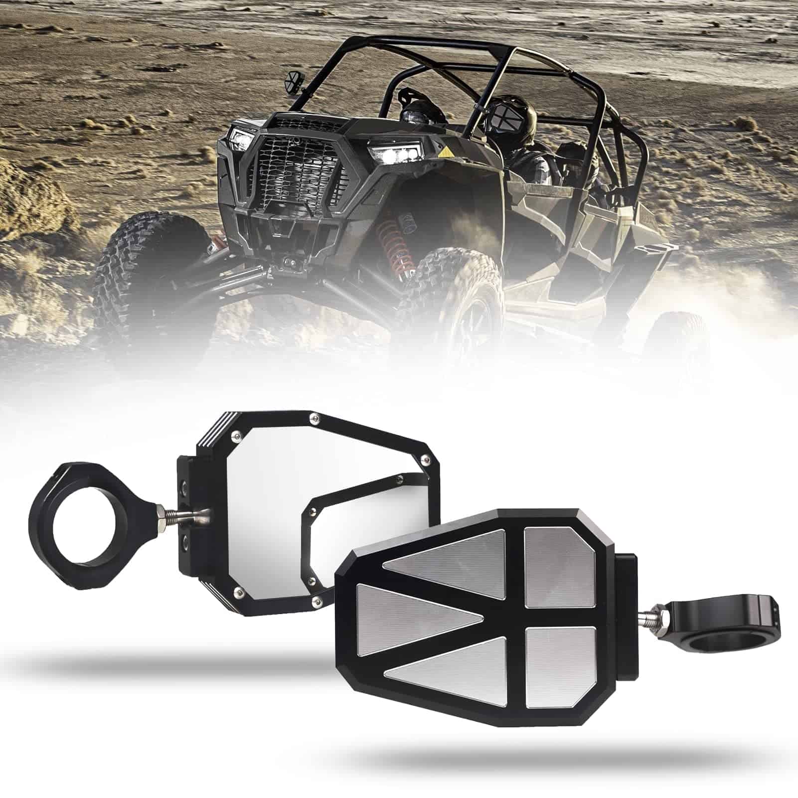 Espejos laterales UTV para barra de 1.75", espejos