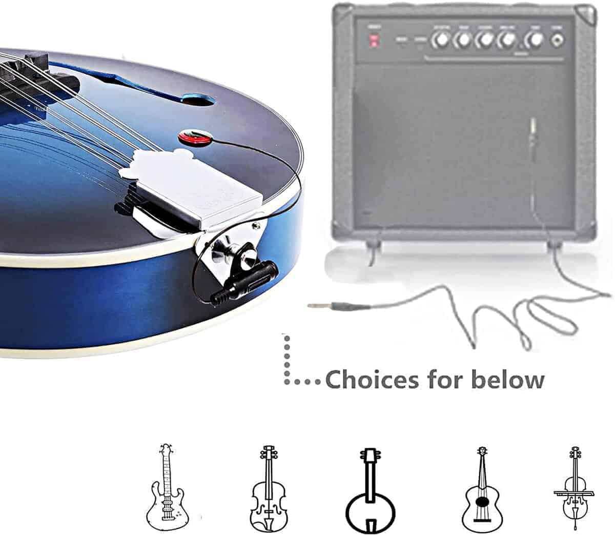 Kit de instrumento de mandolina acústica ADM A Style para - Imagen 3