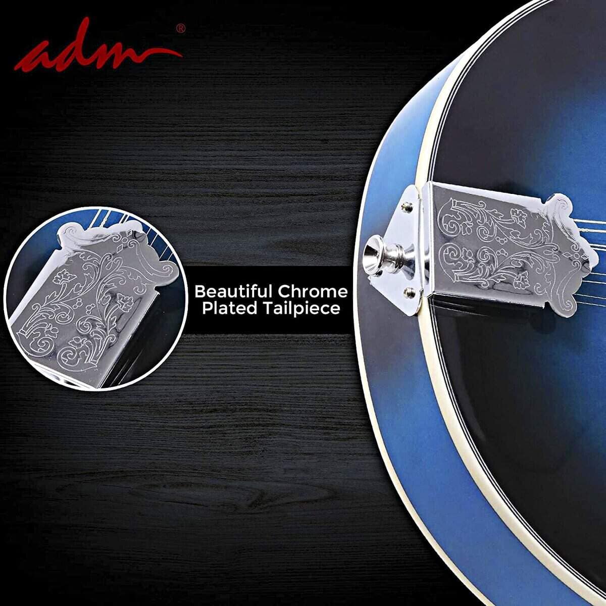 Kit de instrumento de mandolina acústica ADM A Style para - Imagen 5