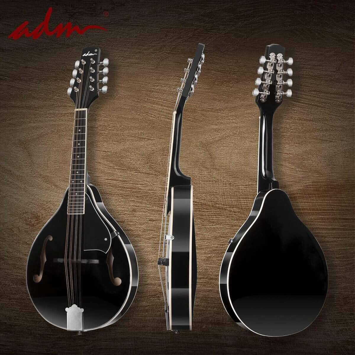 Kit de Instrumento de Mandolina Acústica ADM Estilo A para - Imagen 8