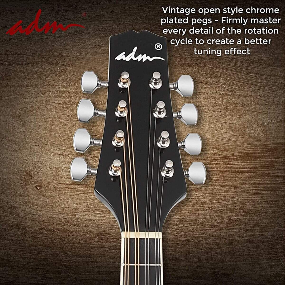 Kit de Instrumento de Mandolina Acústica ADM Estilo A para - Imagen 5