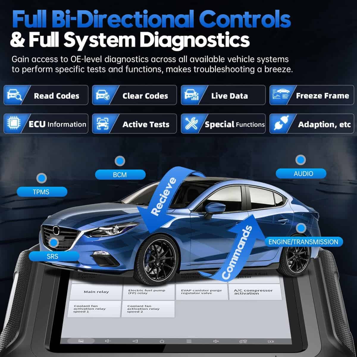 XTOOL D9S Escáner de Diagnóstico Automotriz, Versión 2024 - Imagen 7