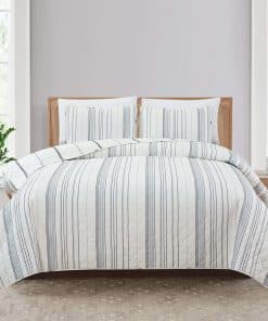 Set de Colcha Reversible de 3 Piezas con Fundas | Colcha