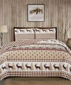 Juego de edredón reversible de 2 piezas con funda de