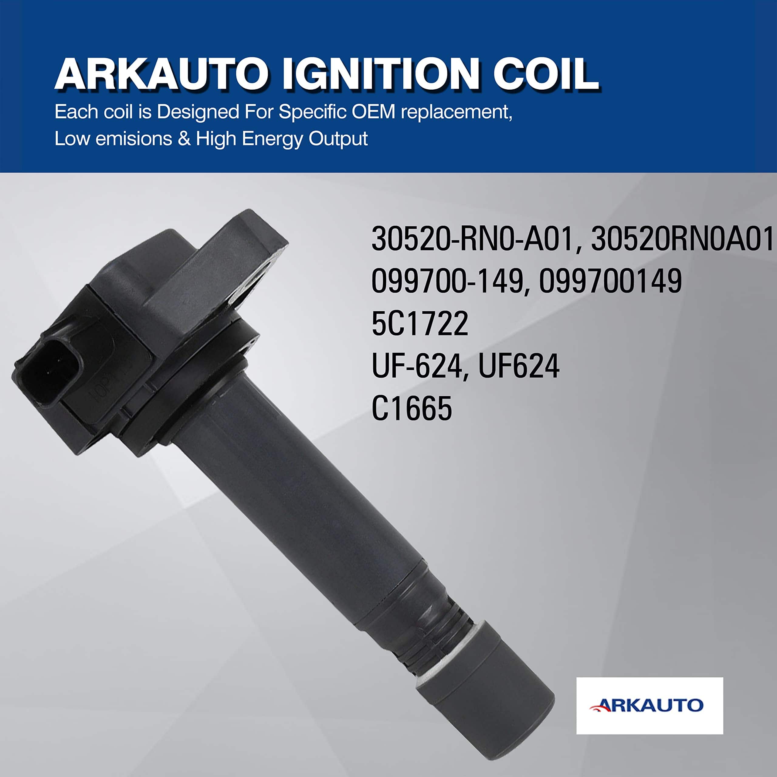 6PCS ARKAUTO BOBINA DE ENCENDIDO ARK-IG624 30520-RN0-A01 - Imagen 5