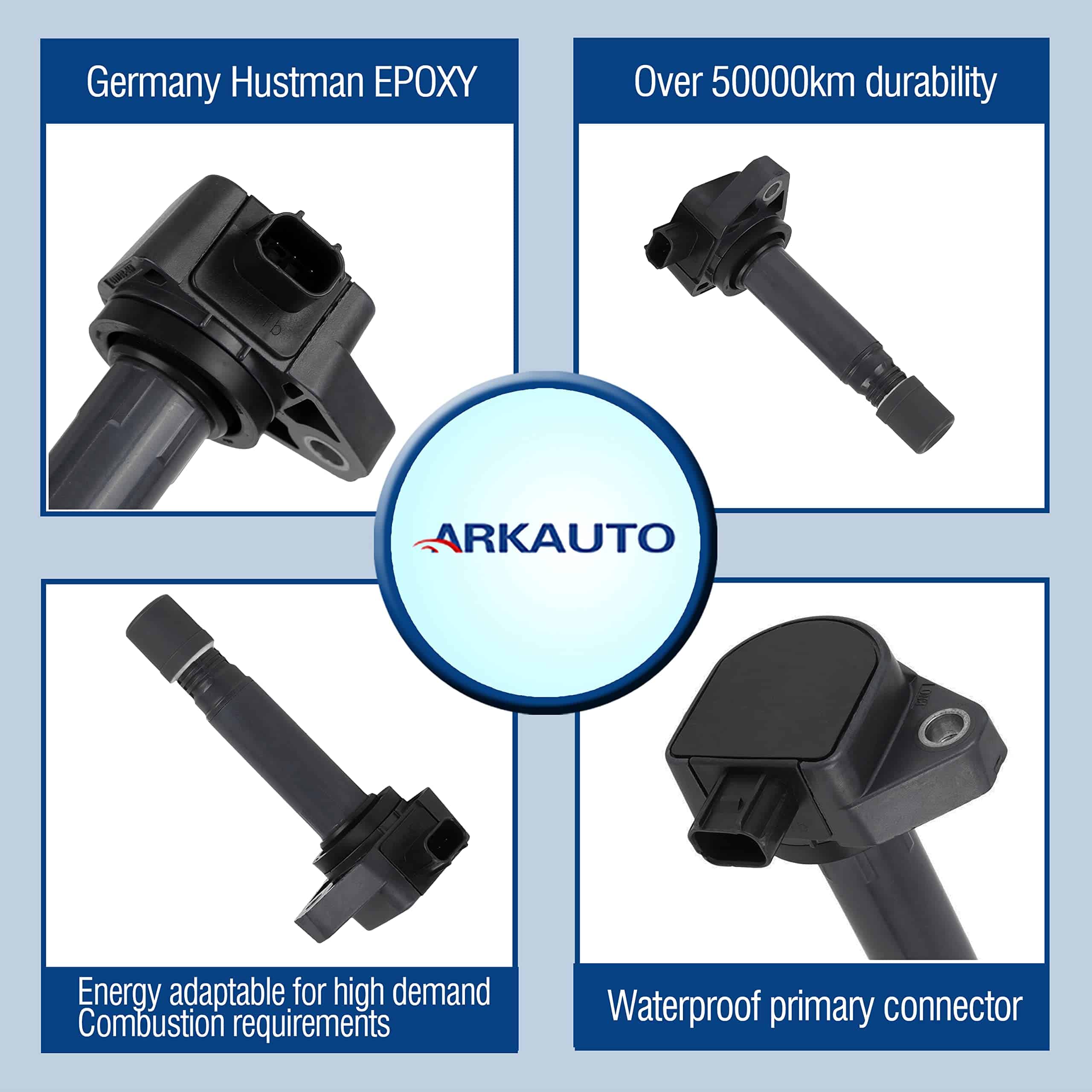 6PCS ARKAUTO BOBINA DE ENCENDIDO ARK-IG624 30520-RN0-A01 - Imagen 3