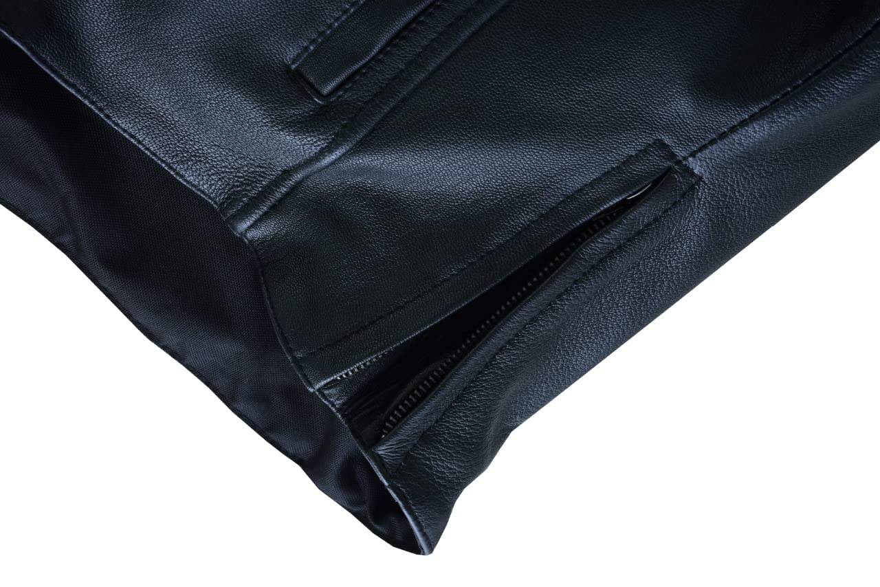 Chaqueta de Moto de Cuero para Mujer en Negro Vance Leather - Imagen 10