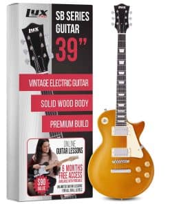 Guitarra eléctrica LyxPro 39” Serie SB, Estilo LP para