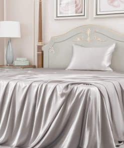 Juego de sábanas de seda Promeed 23 Momme Twin XL con