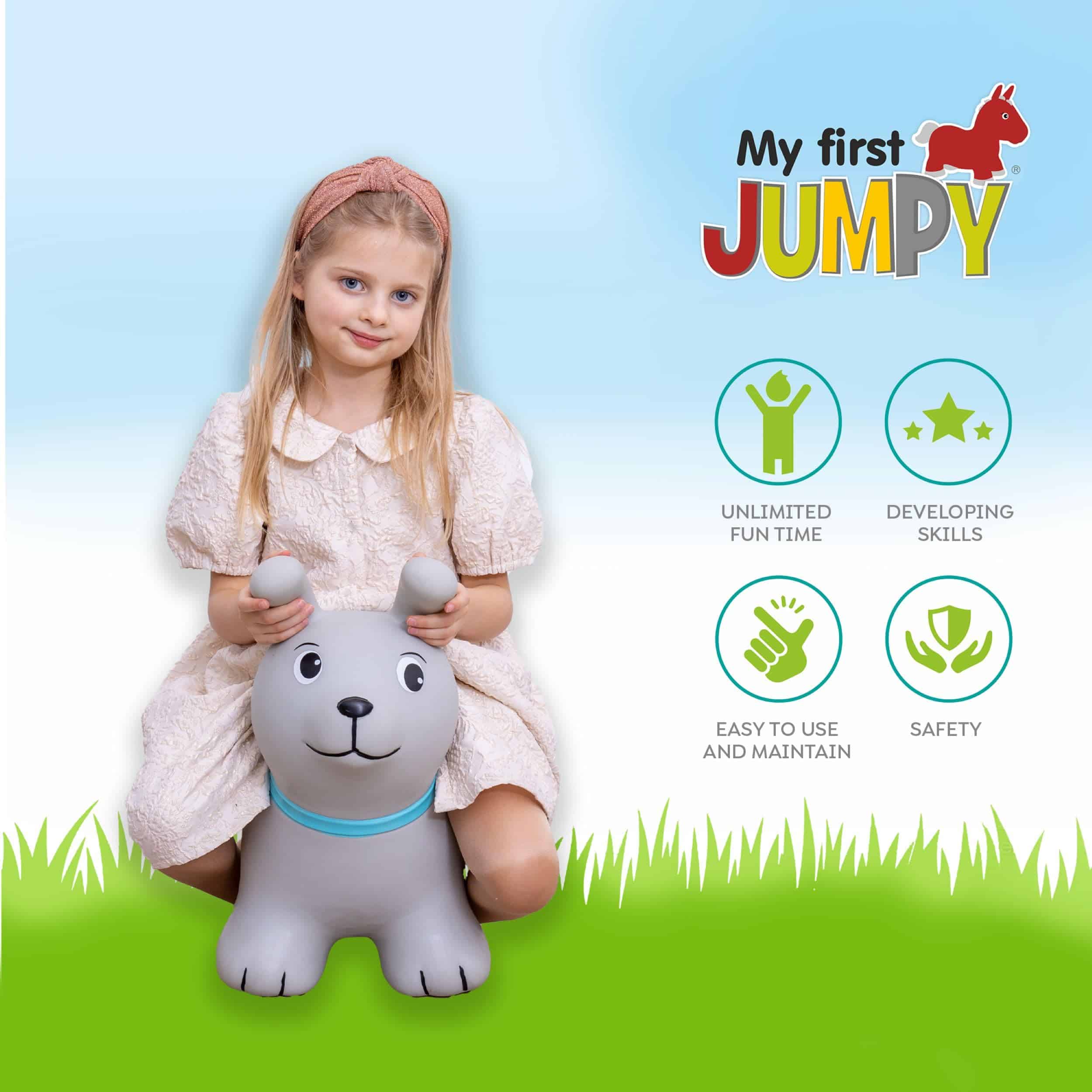 Juguete para niños - Saltador de animal inflable de - Imagen 5