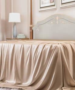 Sábana de Seda Plana Promeed de 22 mm Tamaño Completo para