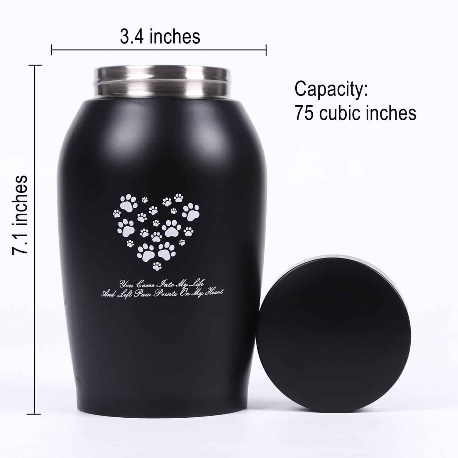 Youdear Memorials Stainless Steel Pet Urns, Premium Urns - Imagen 3