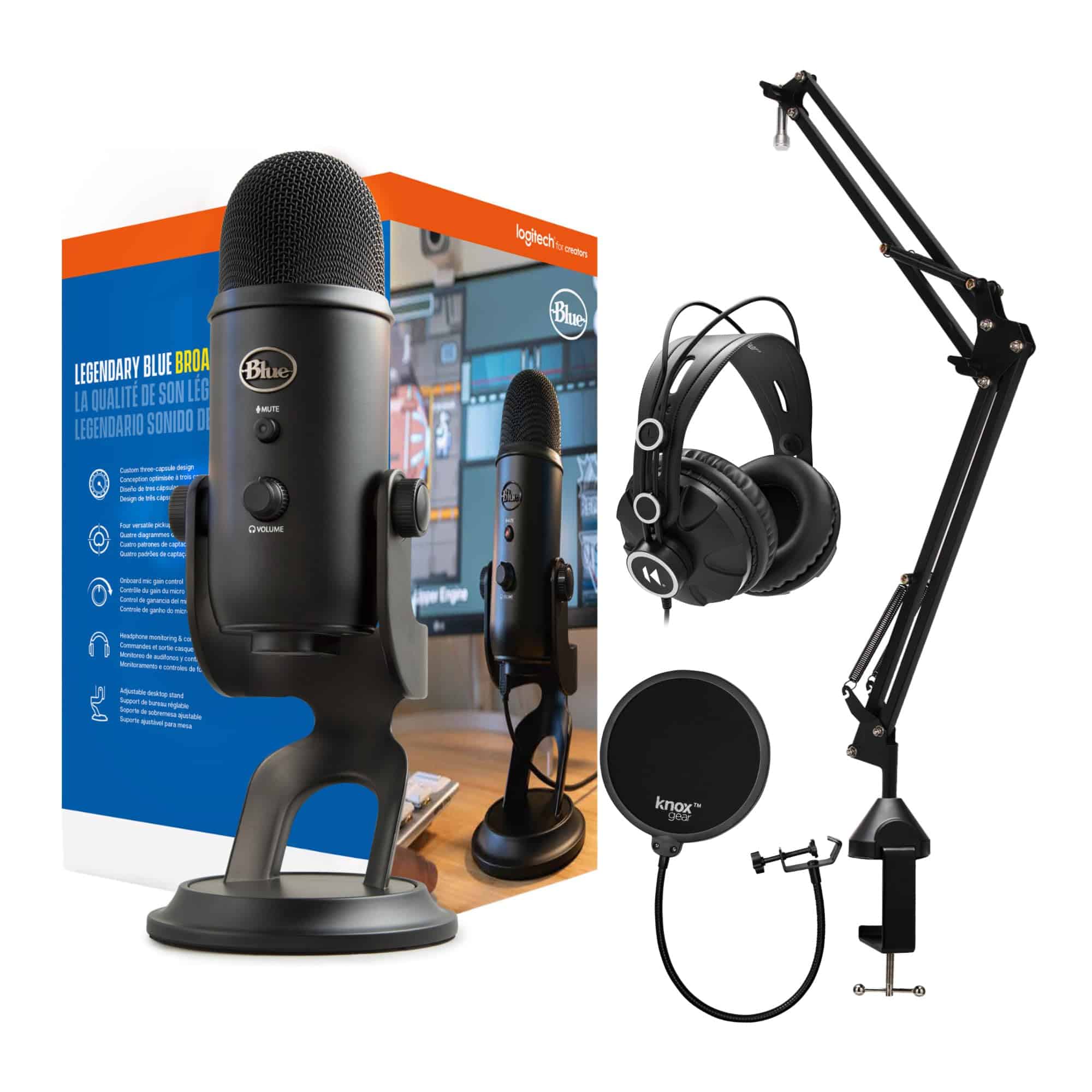 Blue Microphones Yeti USB Microphone Bundle with