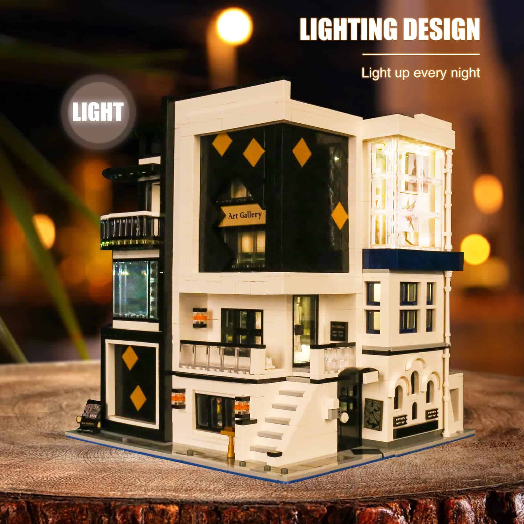 Mould King 16043 Kit de Construcción de Galería de Arte, - Imagen 7