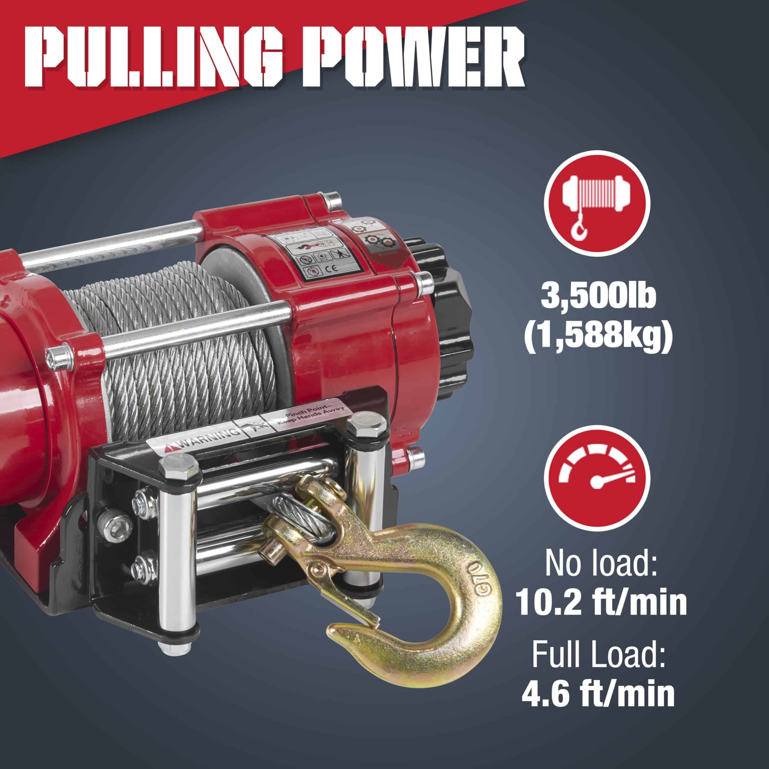 Malacates Stealth 3500lb UTV ATV, Malacate -ntaje 12V - Imagen 4