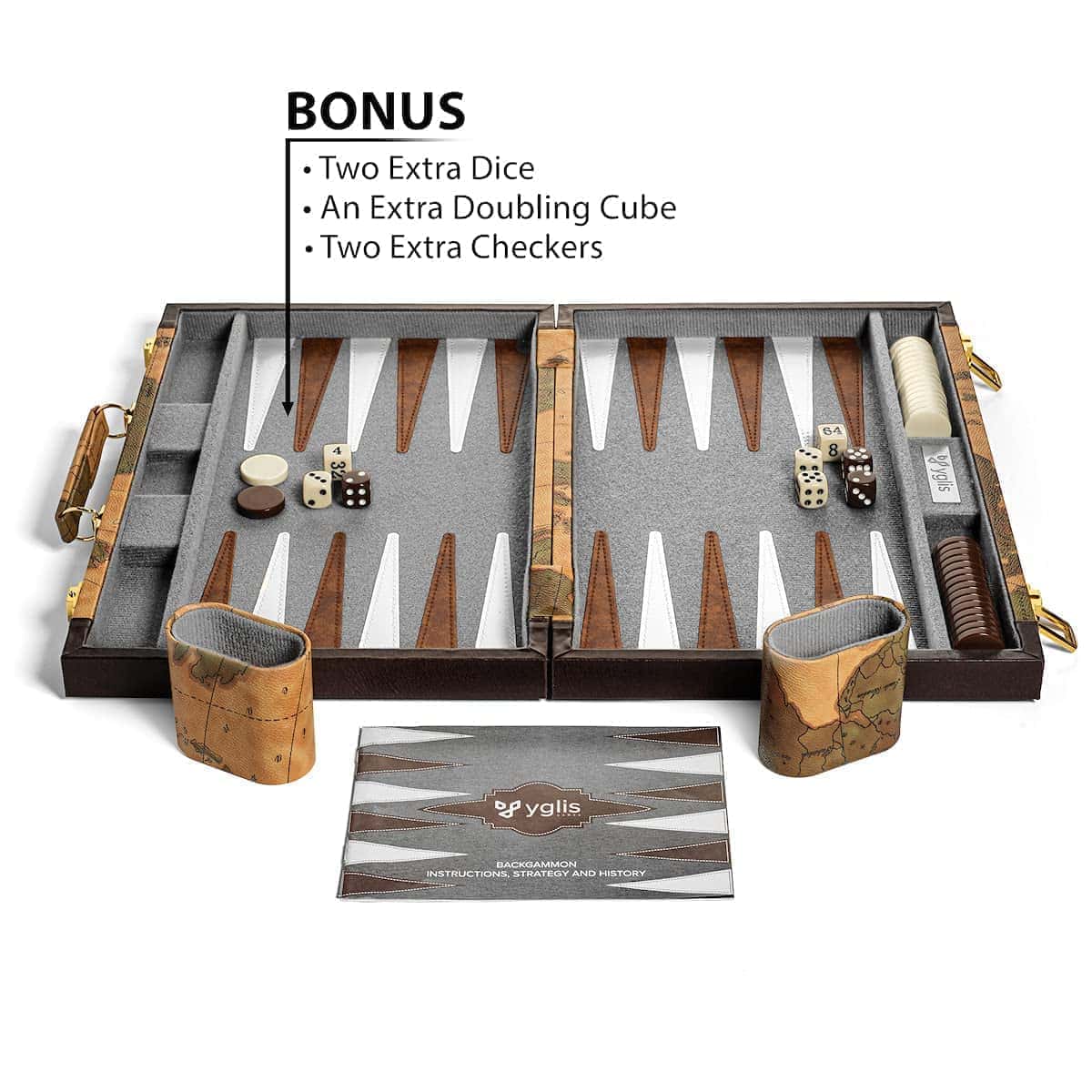 Yglis 18" Juegos de Backgammon Grandes para Adultos - - Imagen 4