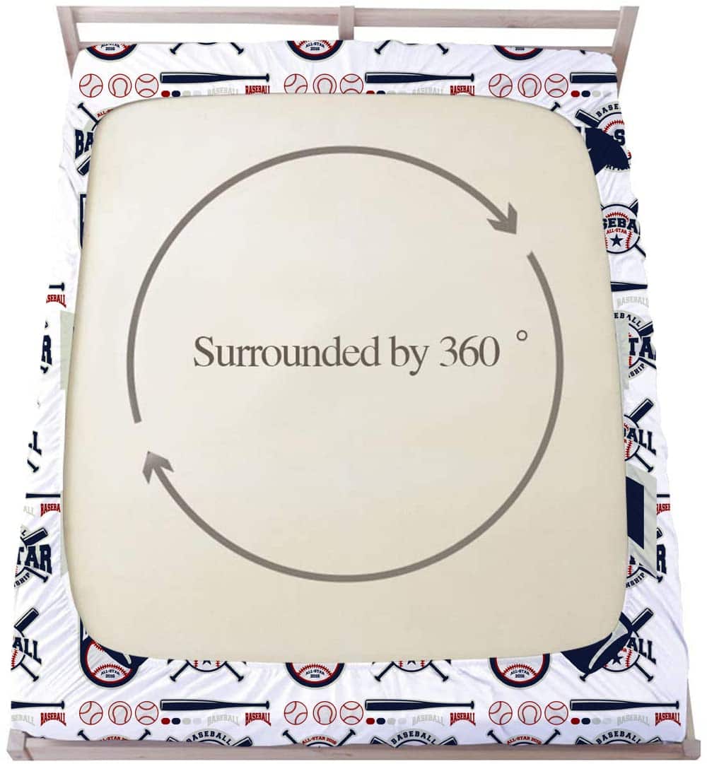 Juego de sábanas ajustadas de béisbol F-CHU para - Imagen 5