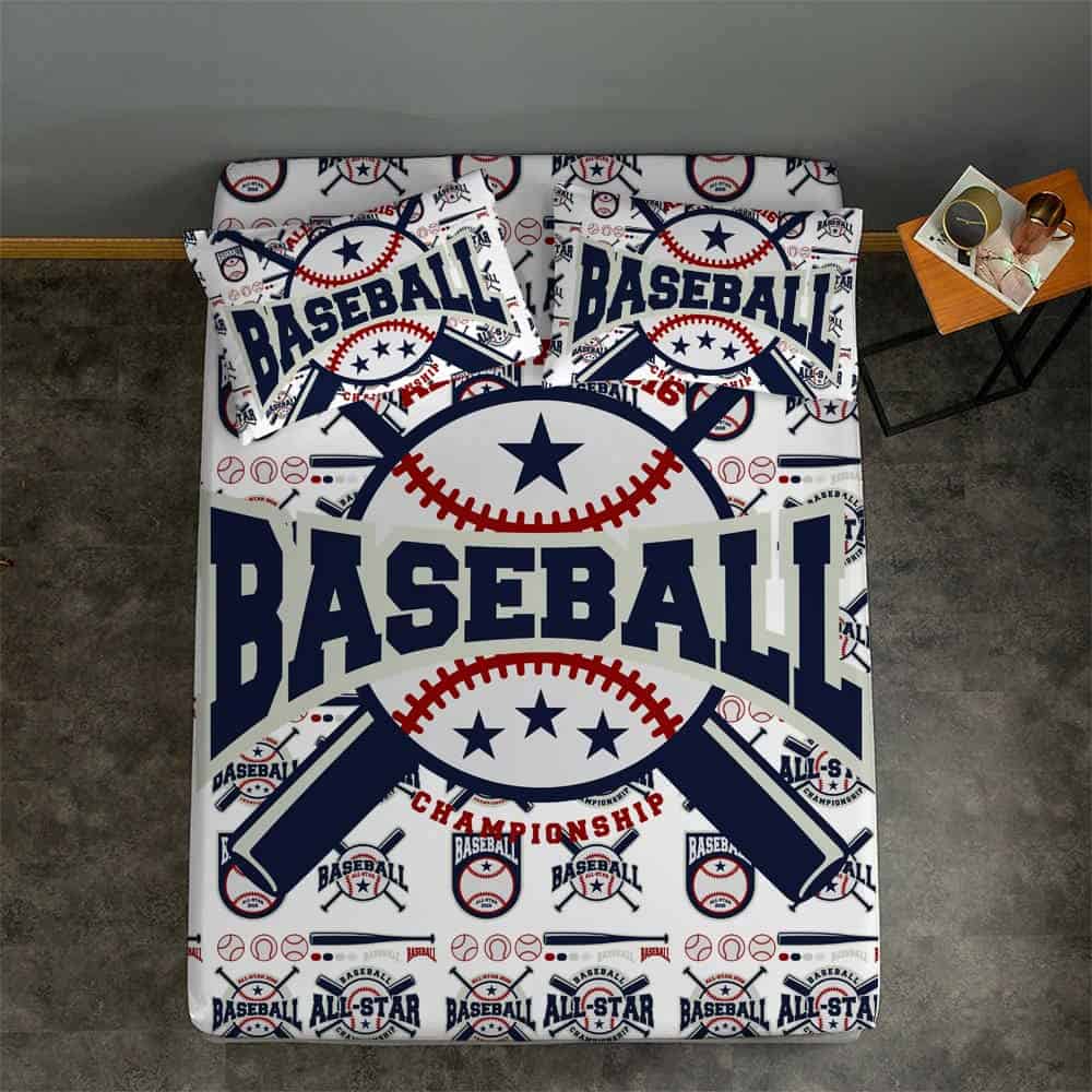 Juego de sábanas ajustadas de béisbol F-CHU para - Imagen 3