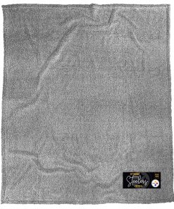 Manta Sherpa Double Stitch de los Pittsburgh Steelers 60''
