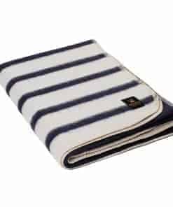 Manta Gruesa de Lana de Alpaca - Manta de Lana -Azul Marino/