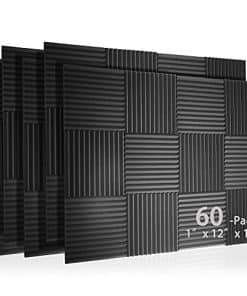 Kit de 60 Paneles Acústicos de Espuma de Poliuretano para