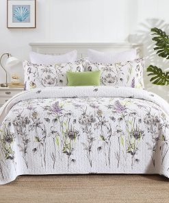 Colcha Floral King Bedspread, Colcha de Tamaño King 100%