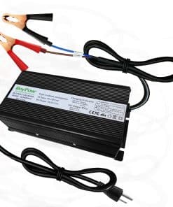 Cargador de batería LiFePO4 de 24V 15A, RoyPow Cargador de