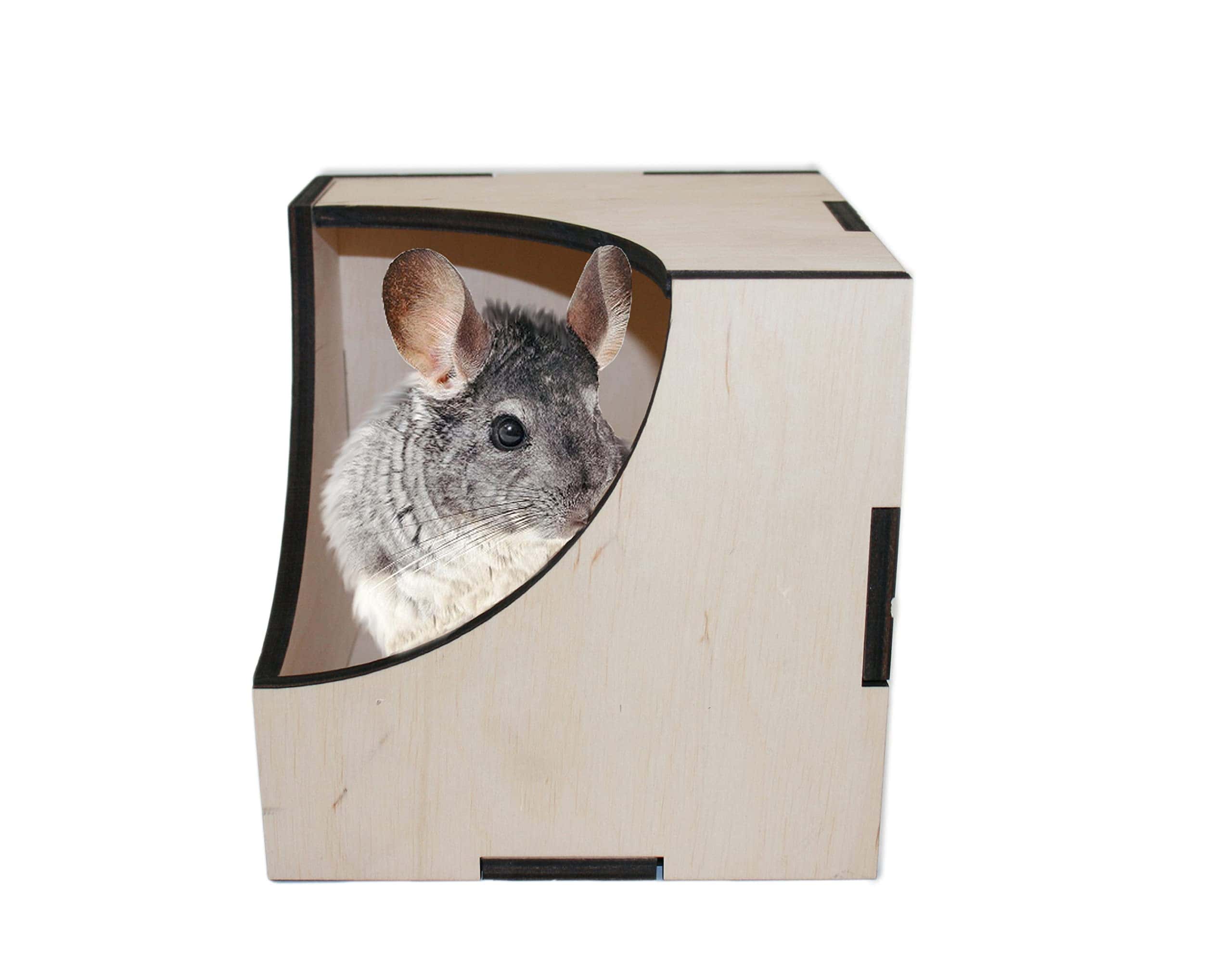 Casa de Madera para Chinchilla y Cobaya - Escondite para