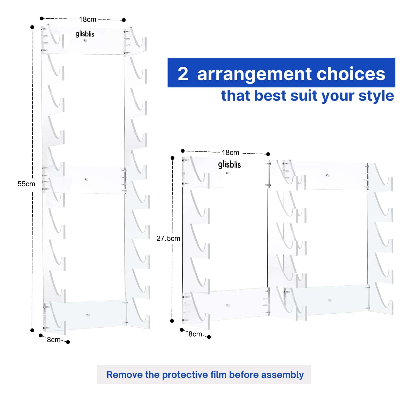 Organizador de Soporte para Baquetas Glisblis - Acrílico - - Imagen 4