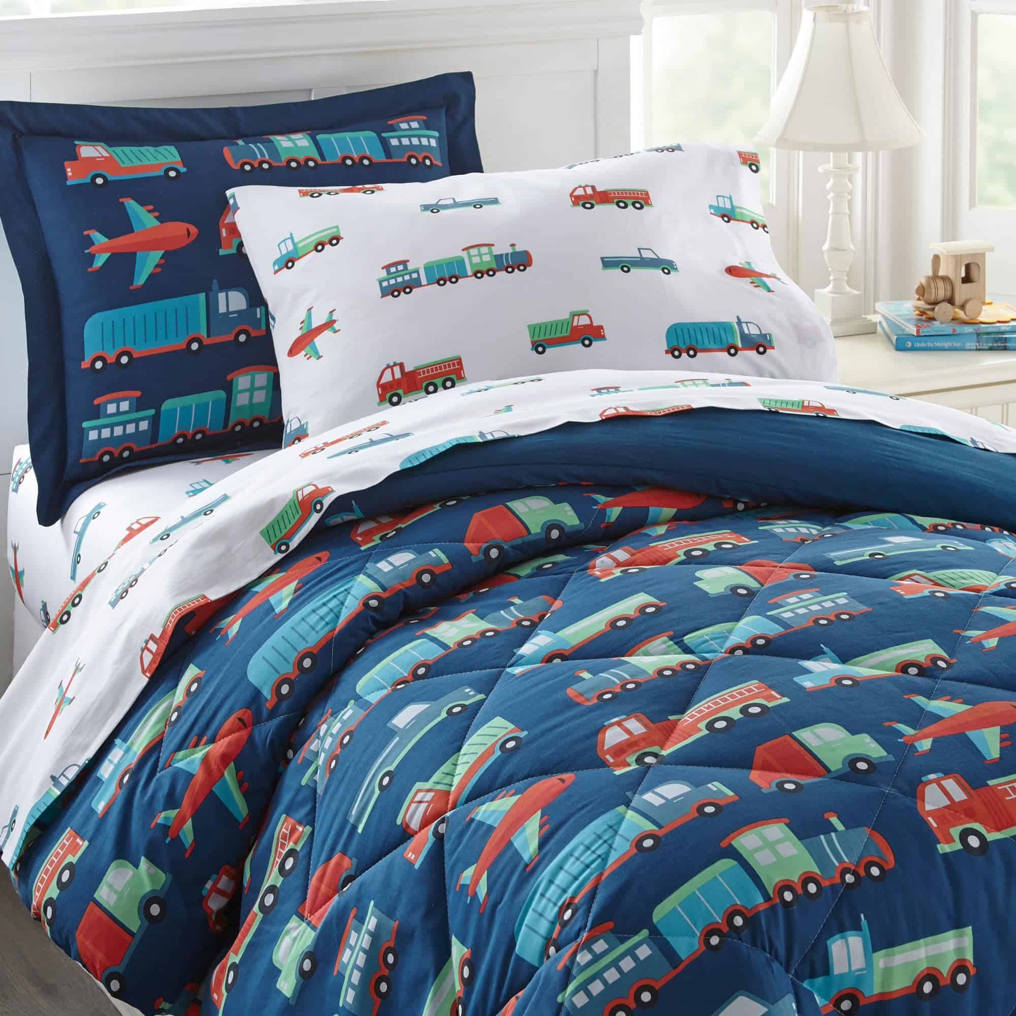 Wildkin 100% Algodón 5 Piezas Twin Bed-in-A-Bag para Niños