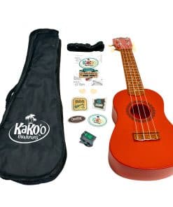 Ukulele Soprano KaKo'o Music Sunset Red - Afinadores de