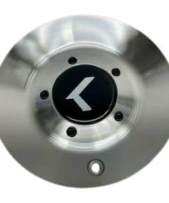 Tapa central del eje de la rueda pulida con nuevo logotipo