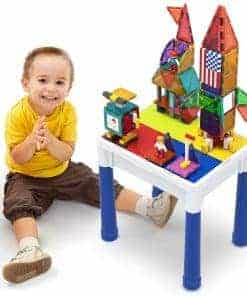 PicassoTiles 316 PCs Mesa de Actividades con Azulejos