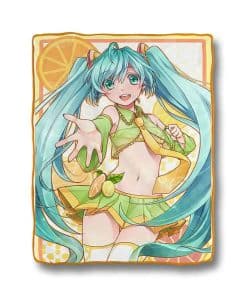 Manta de Felpa Hatsune Miku | Con Holograma de Cítricos