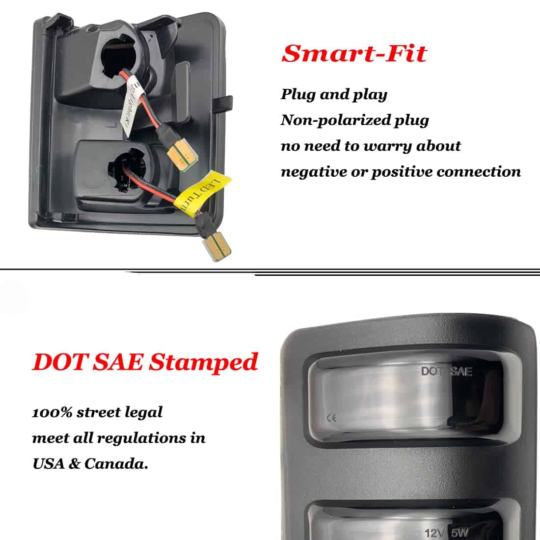 CHOUJIO Luces de Señal de Giro con Secuencial LED - Imagen 4