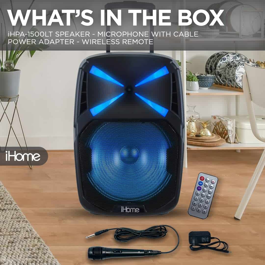 iHome iHPA-1500-LT Altavoz Portátil Recargable Inalámbrico - Imagen 3
