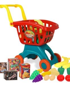 Juego de carrito de compras Playkidz, juguete de comida de