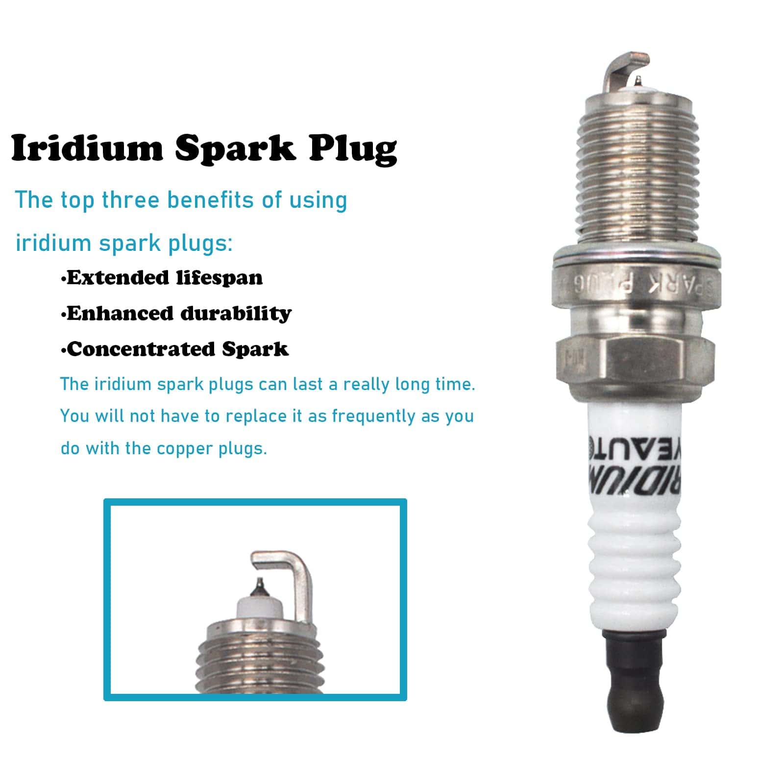 Paquete de Bobina de Encendido y Bujía de Iridio OYEAUTO, - Imagen 5