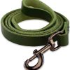 Correa de Cuero para Perros Brute Strength - 4-7ft - Verde